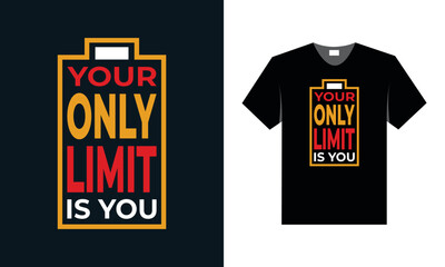 best typography t shirt design for gym and fitness inspiration.