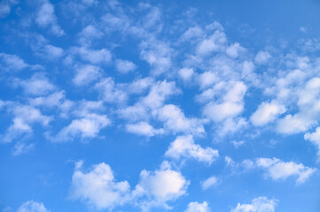 Naklejka na ściany i meble Bright sky ,beautiful clouds in the morning sky