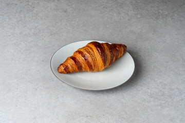 Korean food dishs croissant bread