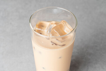Korean food dishs milk tea