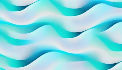 Abstract Blue Green White Wave Background. Silk Smooth Modern Texture Gradient design element for backgrounds, banners, wallpapers, posters - AI Illustration