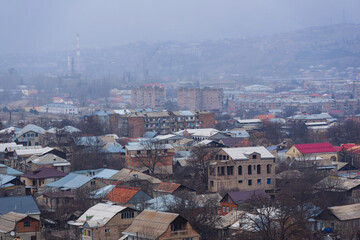 View of Vanadzor from above, Armenia