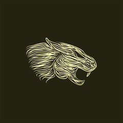 Leopard beast animal artwork style creative design