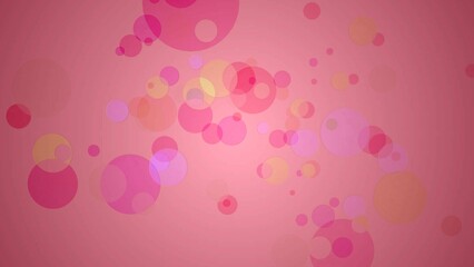 pink background with bubbles