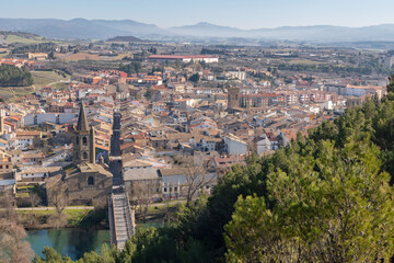 Fototapeta na wymiar View over Sangüesa. Navarra
