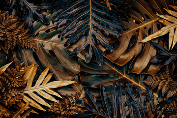 tropical leaf, luxury nature background