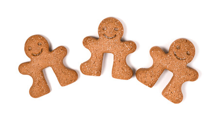 cookie men on a white background