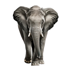 Fototapeta premium Elephant isolated on white, generative ai , PNG 