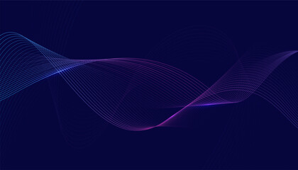 Modern abstract glowing wave. Dynamic flowing wave lines design element. Futuristic technology and sound wave pattern. Vector EPS10.