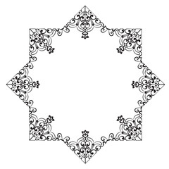 frames in vintage style with elements of ornament, art, pattern, background, texture, Vector illustration eps 10, Art.