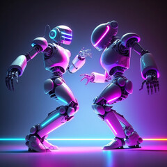 dancing robots, Generative AI