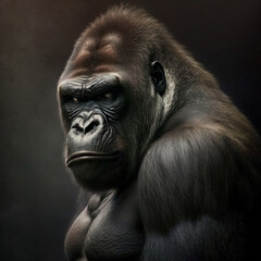 Fototapeta premium gorillas, Generative AI
