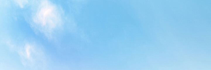 Blue sky with white cloud. The summer heaven is colorful clearing day Good weather and beautiful nature in the morning.