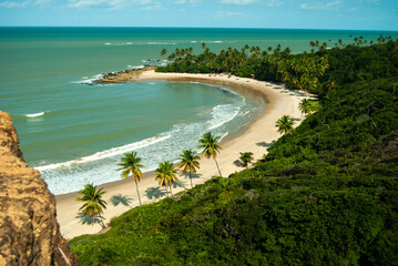 Tabatinga Beach, one of the most famous beaches in Paraiba state, Brazil. Green waters, an astounding view and good gastronomy are waiting for you.
