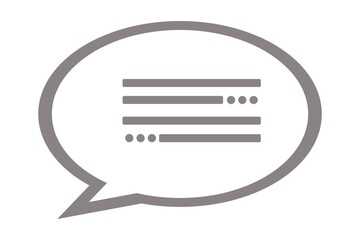 Text Message Chat icon. Speech Bubble With Text Lines. Comment icon Dialog and Conversation symbol. Opened Envelope Icon. Receive mail icon sms line.