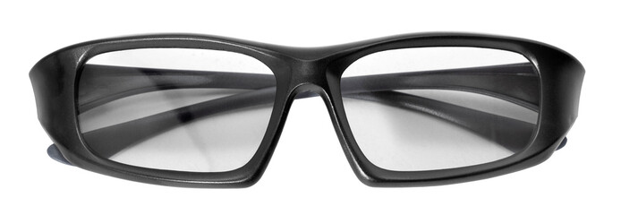 movie glasses isolated