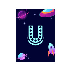 English Alphabets Vector font design for kids Worksheet