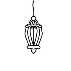 Doodle lamp Ramadan