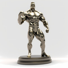Body Builder Trophy . Generative AI
