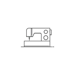Sewing machine icon isolated vector graphics