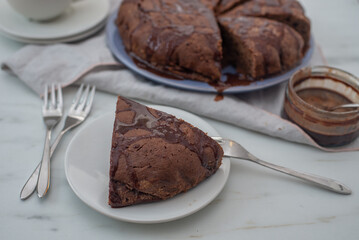 dark Chocolate bundt cake with chocolate ganache