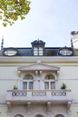 Fototapeta premium Beautiful restored old building Palatial House on Liberdade