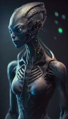 Aliens from another planet made with generative ai