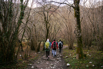 Obraz premium hiking in the mountains