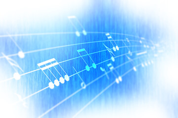 Music sheet grunge concept