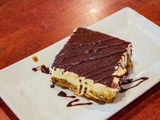Close up shot of Tiramisu