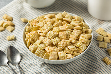 Homemade Puffed Square Rice Cereal