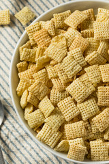 Homemade Puffed Square Rice Cereal