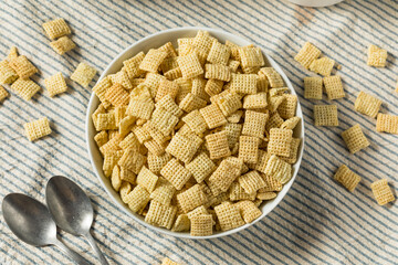 Homemade Puffed Square Rice Cereal