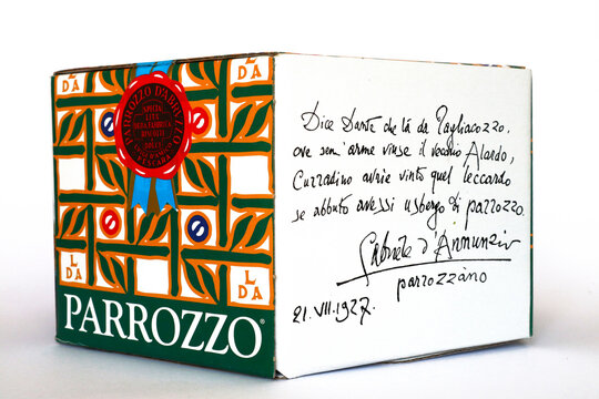 PARROZZO Traditional Cake with Almonds flour and covered with chocolate. Produced by Luigi D'Amico - Pescara (Abruzzo - Italy)