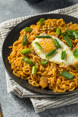 Korean Cheesy Kimchi Noodles