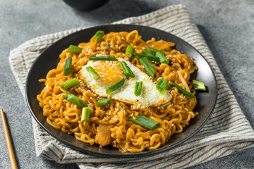 Korean Cheesy Kimchi Noodles