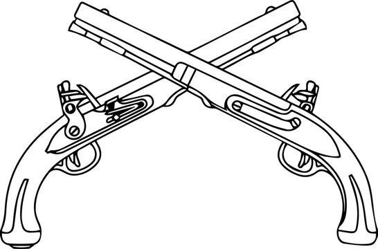 recommend clip art: Military Police Corps Crossed Pistols Vector File