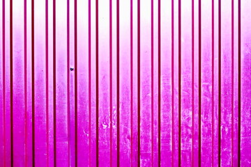 Metal corrugated sheets and metal mesh used for fences. Elements of doors and locks. Background.