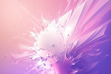 Beautiful pink splash wallpaper background, Generative AI