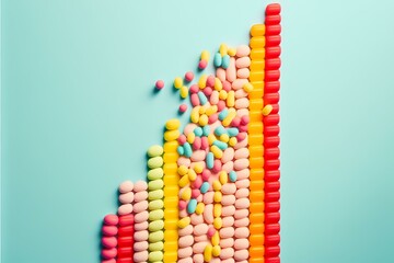 ﻿A group of colorful lollipops - Generative AI