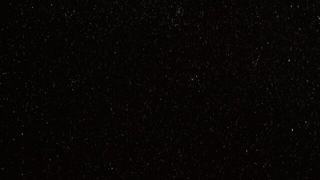 Night sky timelapse, many stars making short trails - constellations Columba and Puppis