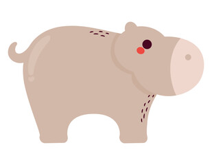 cute hippopotamus design
