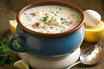 Warm clam chowder generative ai