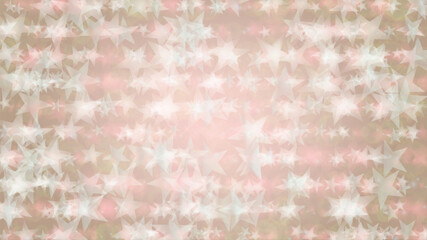 Abstract Vector Pink Background with Silver and White Light Spots. Magic Shiny Pastel Print. Baby Print. Romantic Bokeh Blurred Page Design for St' Valentines Day.  Gentle Stardust Pattern.