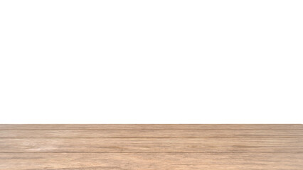Empty dark wooden tabletop front view for food product display