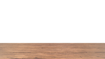 Empty dark wooden tabletop front view for food product display