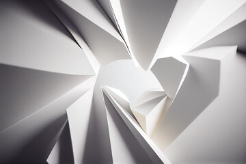 Abstract White Design Background. Created with Generative AI technology