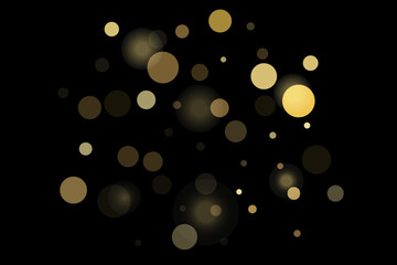 Gold glitter confetti, great design for any purpose. Party decor.