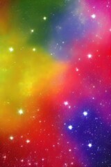 Fototapeta na wymiar Colorful Background with Stars (Vertical)