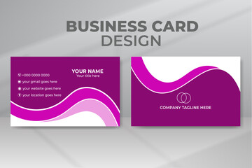 Double Sided modern creative business card, name card, visiting card template
